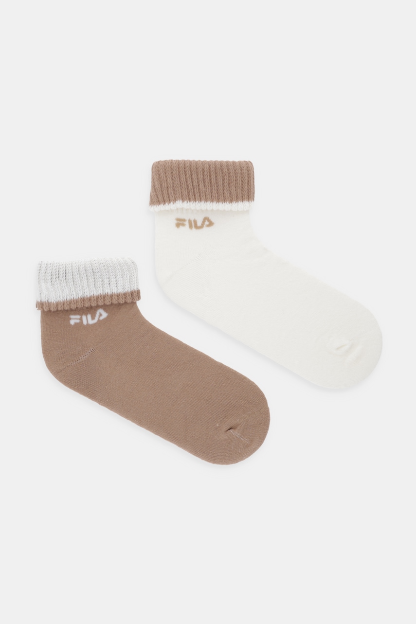 Fila șosete 2-pack culoarea bej, F4428 Femei / Îmbrăcăminte / Şosete / Şosete answear.ro Fila șosete 2-pack culoarea bej, F4428 Femei / Îmbrăcăminte / Şosete / Şosete answear.ro