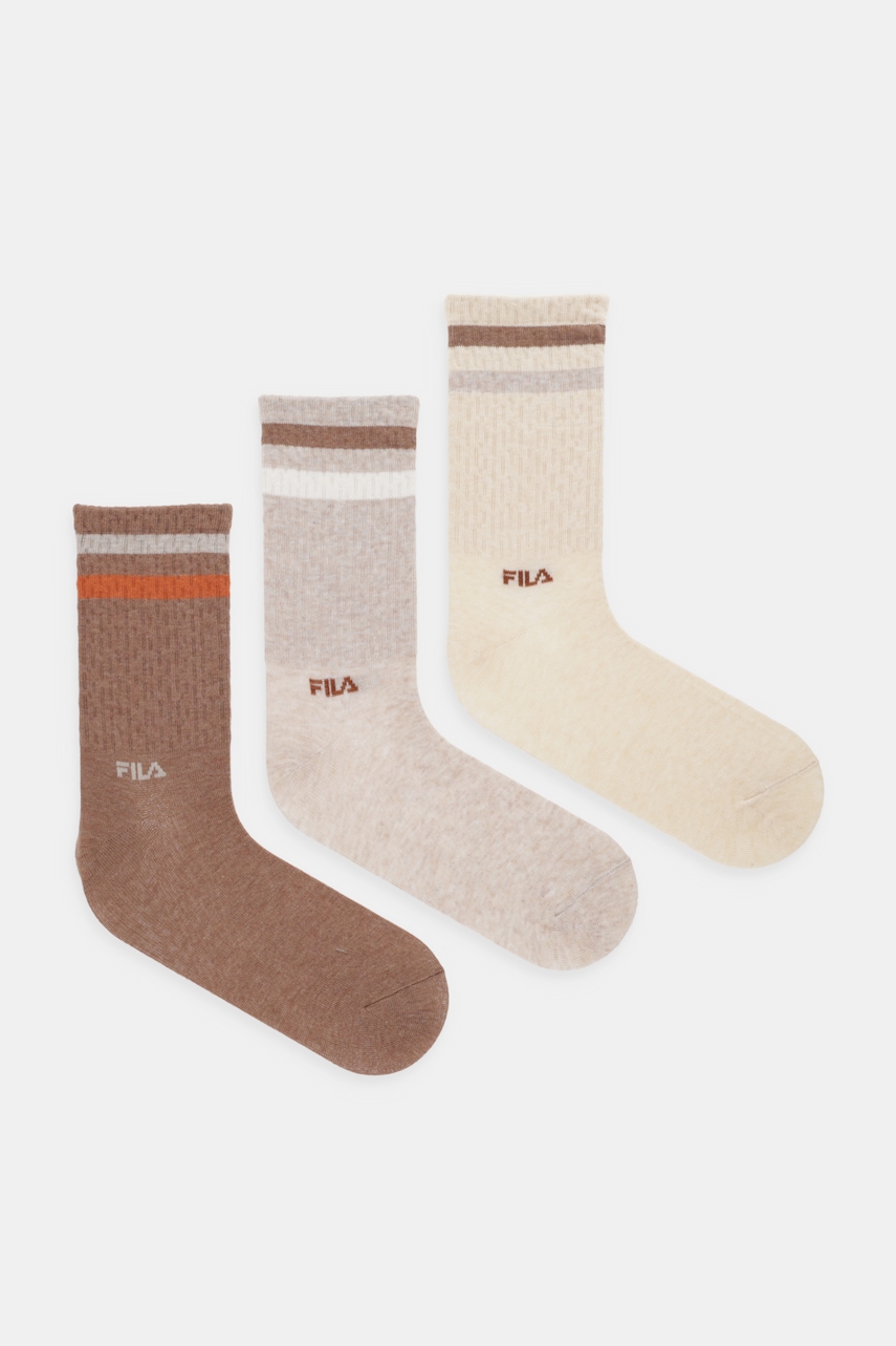 Fila șosete 3-pack culoarea bej, F6140 Femei / Îmbrăcăminte / Şosete / Şosete answear.ro Fila șosete 3-pack culoarea bej, F6140 Femei / Îmbrăcăminte / Şosete / Şosete answear.ro