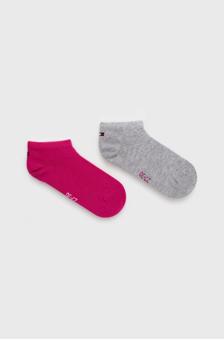 

Дитячі шкарпетки Tommy Hilfiger (2-pack) колір фіолетовий