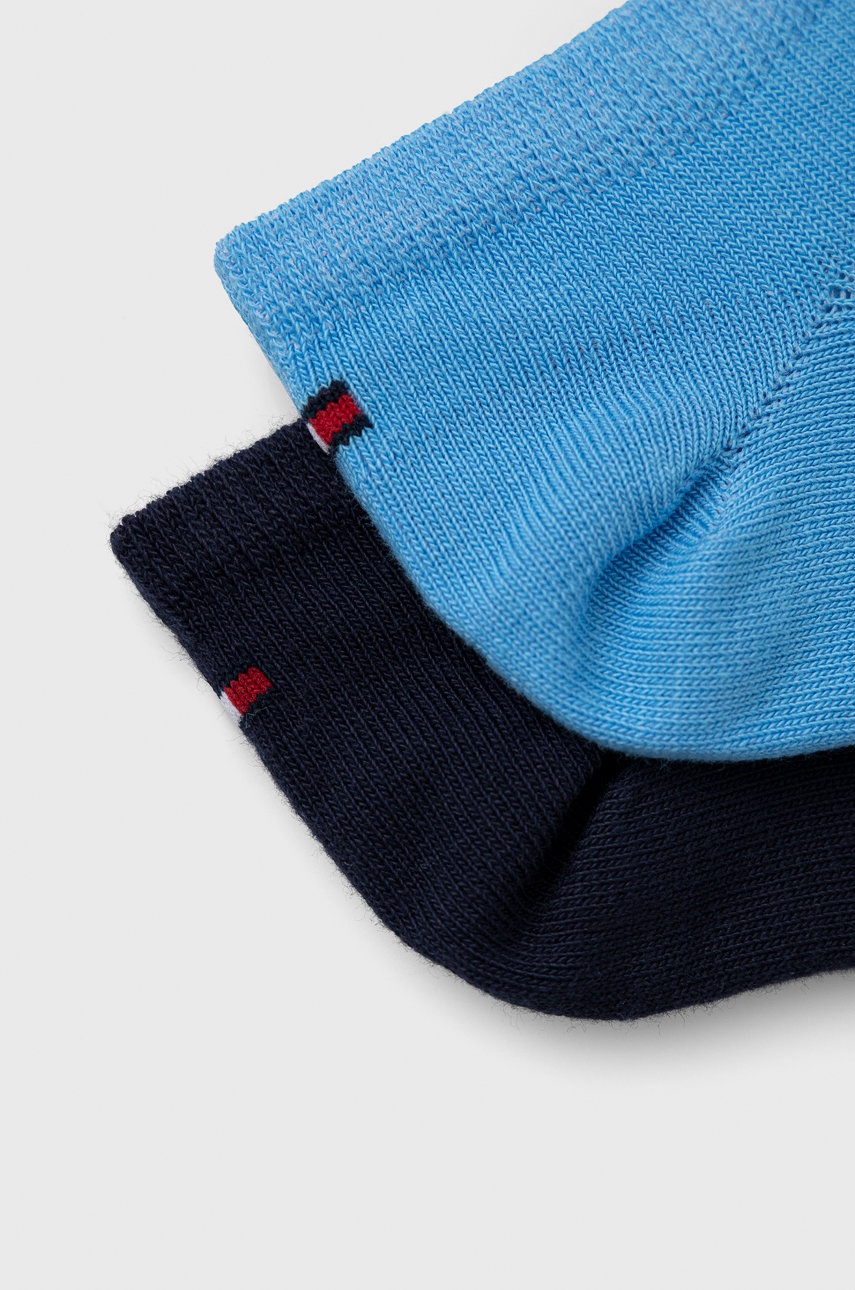 Дитячі шкарпетки Tommy Hilfiger (2-pack) колір фіолетовий