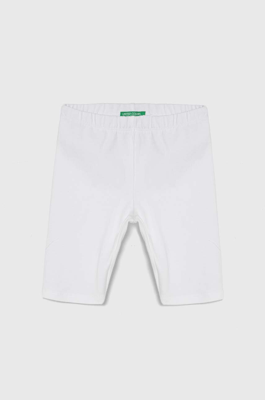 

Детски клин United Colors of Benetton в бяло с меланжов десен, Бял