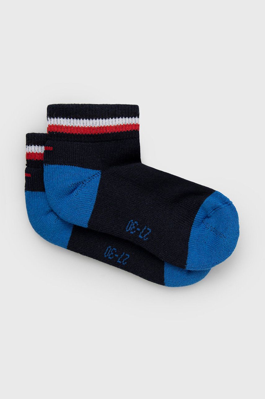 Dětské ponožky Tommy Hilfiger tmavomodrá barva - námořnická modř -  87% Bavlna