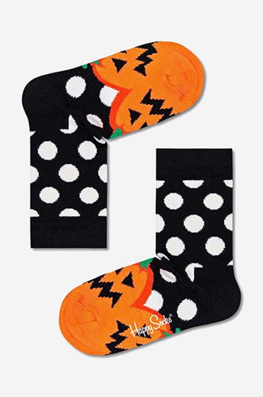 

Дитячі шкарпетки Happy Socks Halloween Pumpkin колір чорний