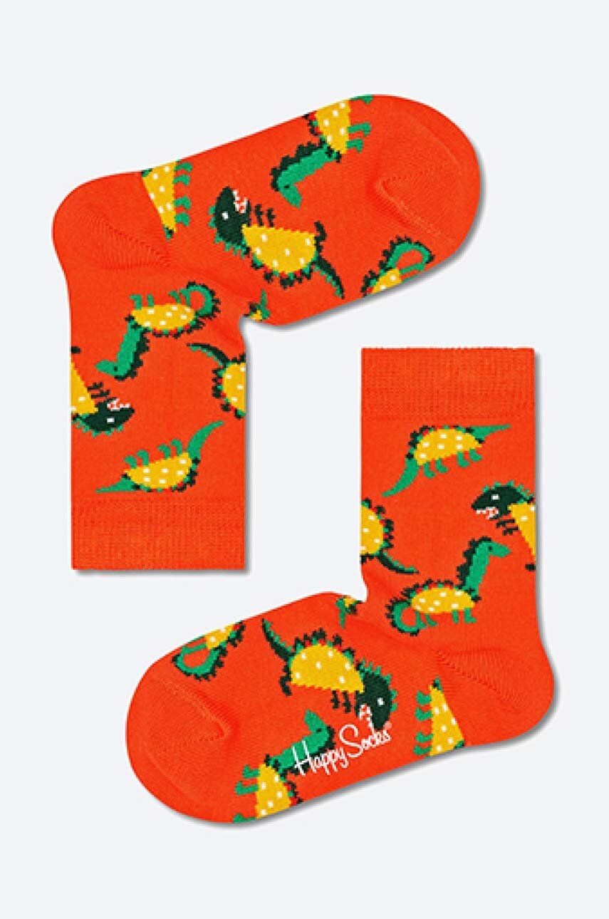 Happy Socks sosete copii Tacosaurus culoarea portocaliu, Skarpetki Happy Socks Tacosaurus KTAS01-2900