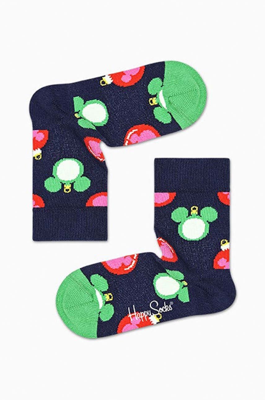 Happy Socks Sosete Copii X Disney Baublelicious Culoarea Albastru Marin, Skarpetki Happy Socks X Disney Baublelicious KDNY01 6500