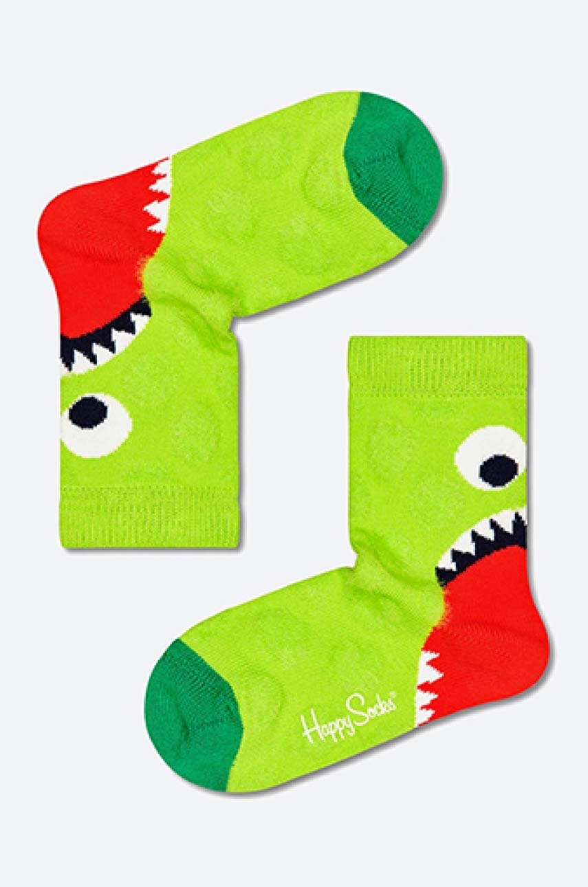 

Дитячі шкарпетки Happy Socks Hungry Heel колір зелений