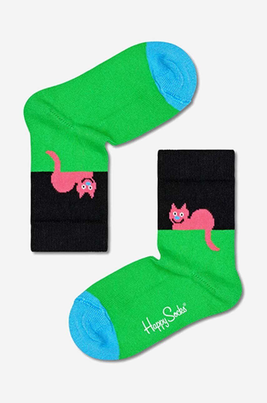 Happy Socks sosete copii Cat Skarpetki dziecięce Happy Socks Cat KCAT01-7303