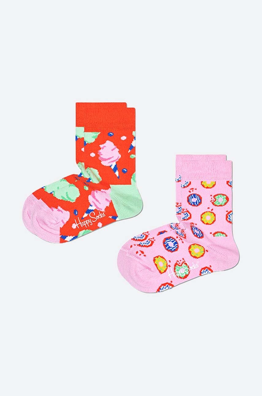 

Детские носки Happy Socks Cotton Candy 2 шт цвет розовый