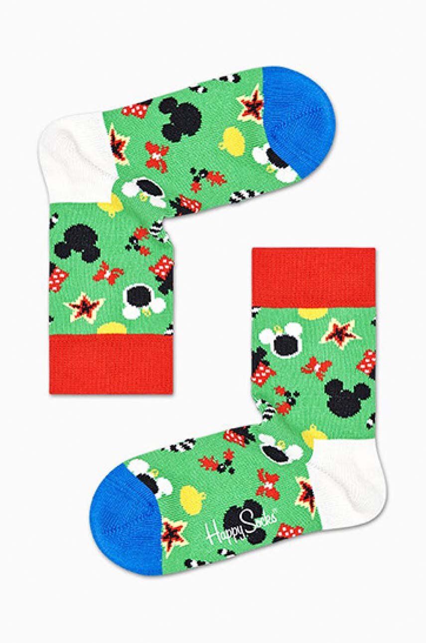 Dětské ponožky Happy Socks x Disney Treemendous zelená barva, Skarpetki Happy Socks x Disney Treemen