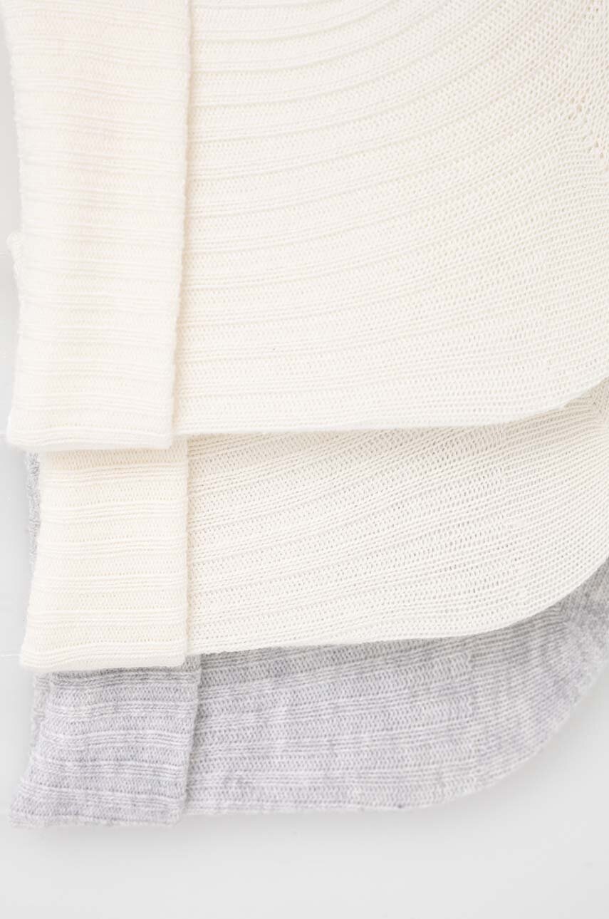 Шкарпетки для немовлят United Colors of Benetton 3-pack колір бежевий