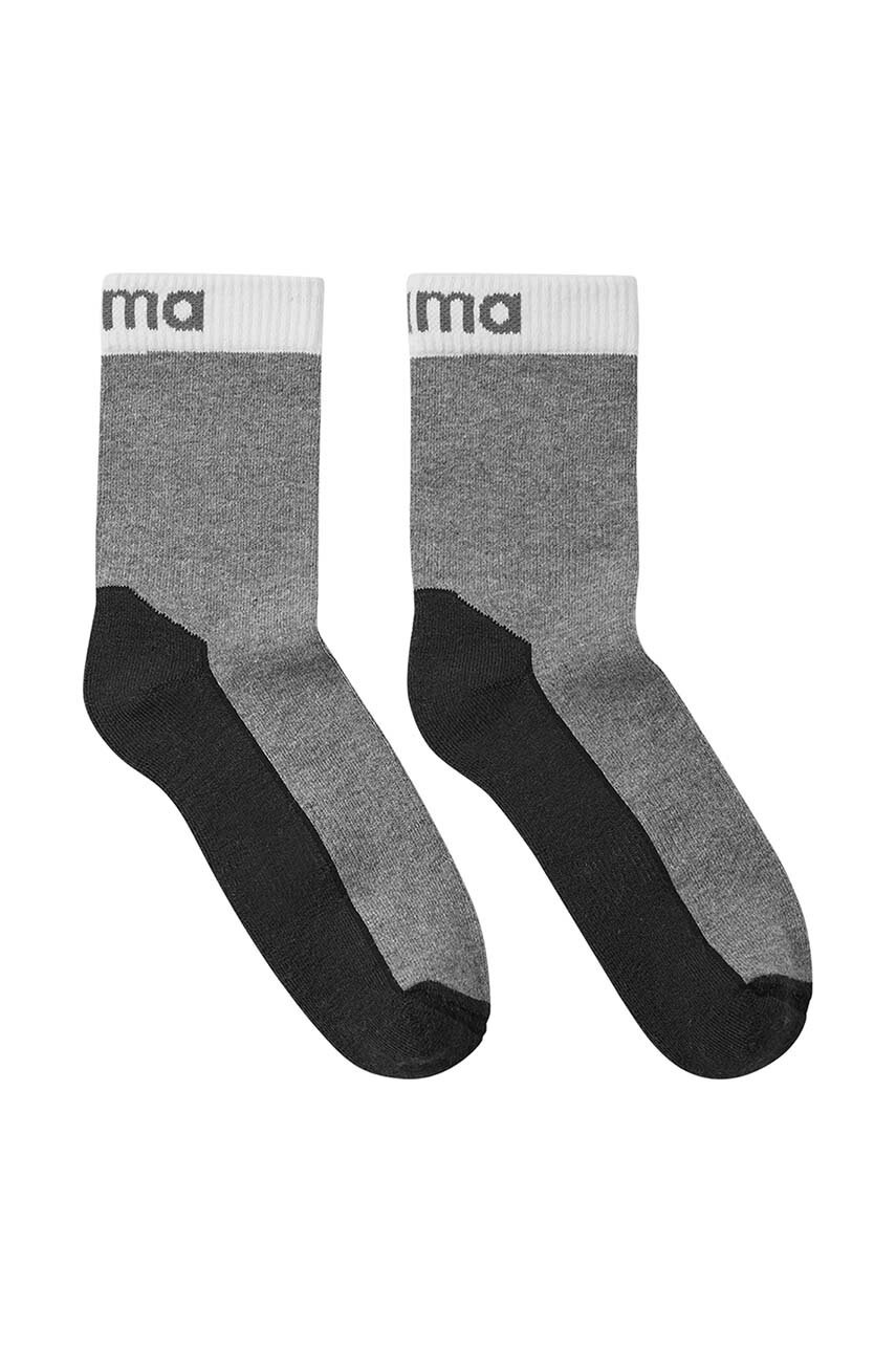 Дитячі шкарпетки з домішкою вовни Reima Villalla колір сірий 5300051C
