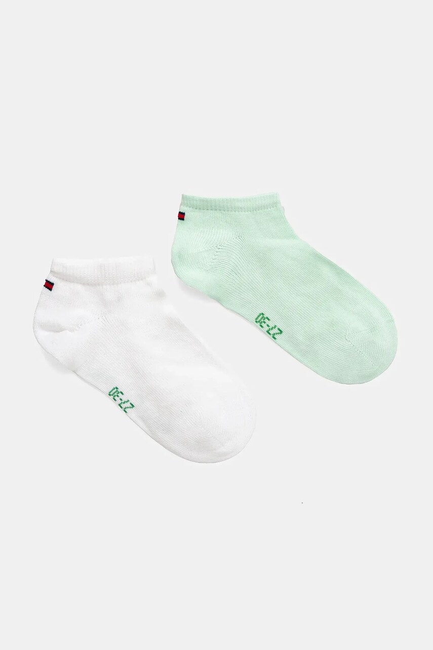 Levně Dětské ponožky Tommy Hilfiger 2-pack tyrkysová barva, 301390