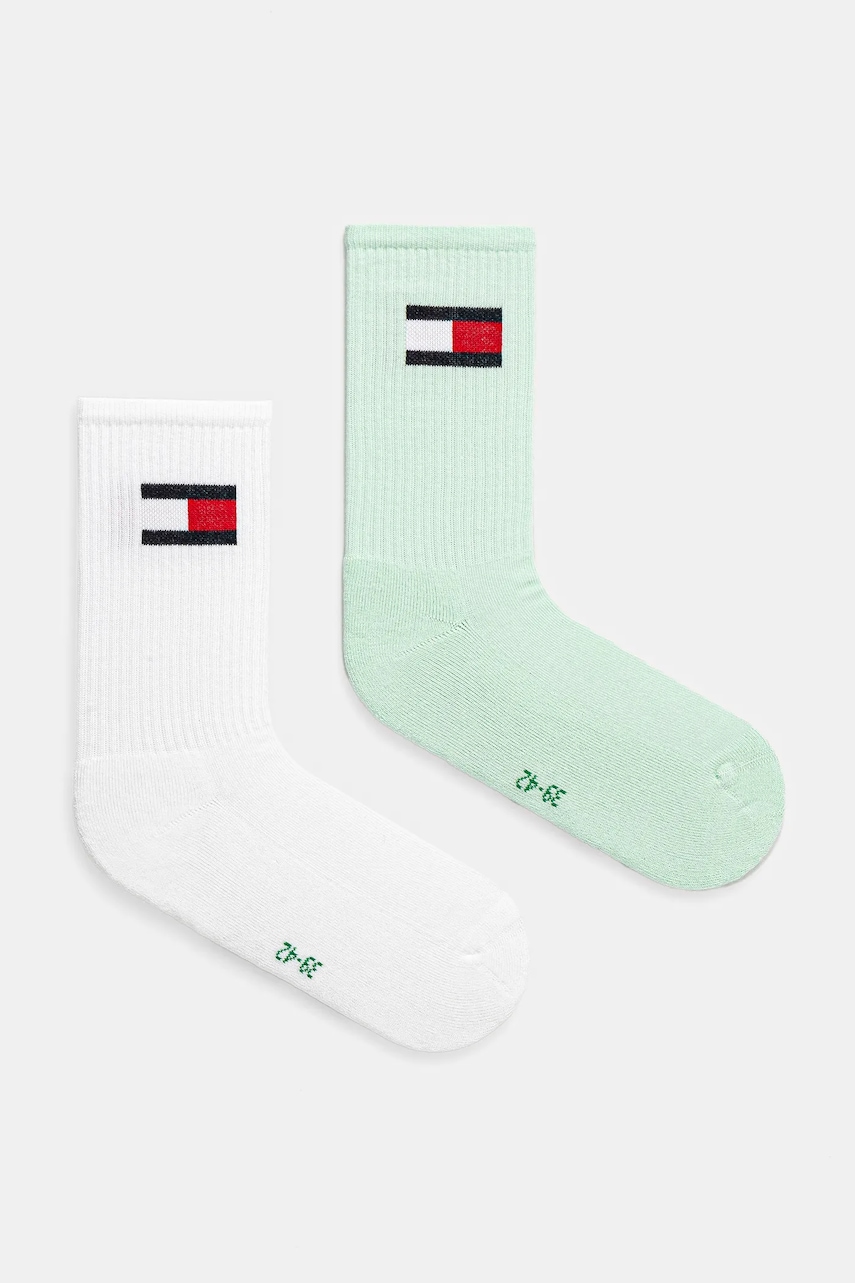 Dětské ponožky Tommy Hilfiger 2-pack tyrkysová barva, 701229940