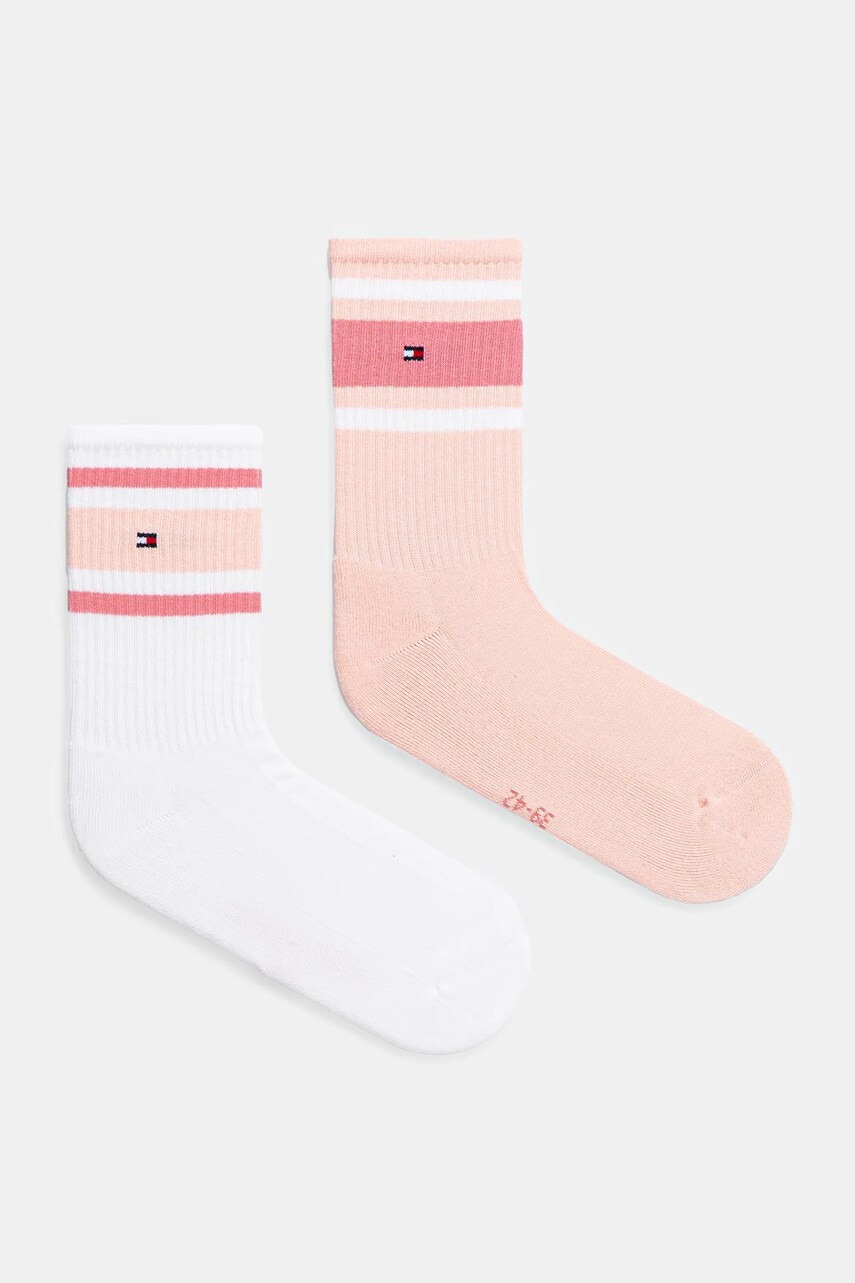 Levně Dětské ponožky Tommy Hilfiger 2-pack béžová barva, 701229942