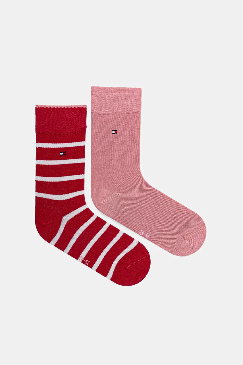 Levně Dětské ponožky Tommy Hilfiger 2-pack růžová barva, 701229939