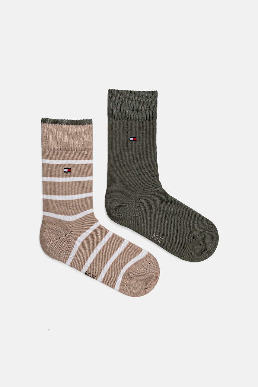 Levně Dětské ponožky Tommy Hilfiger 2-pack béžová barva, 701229939