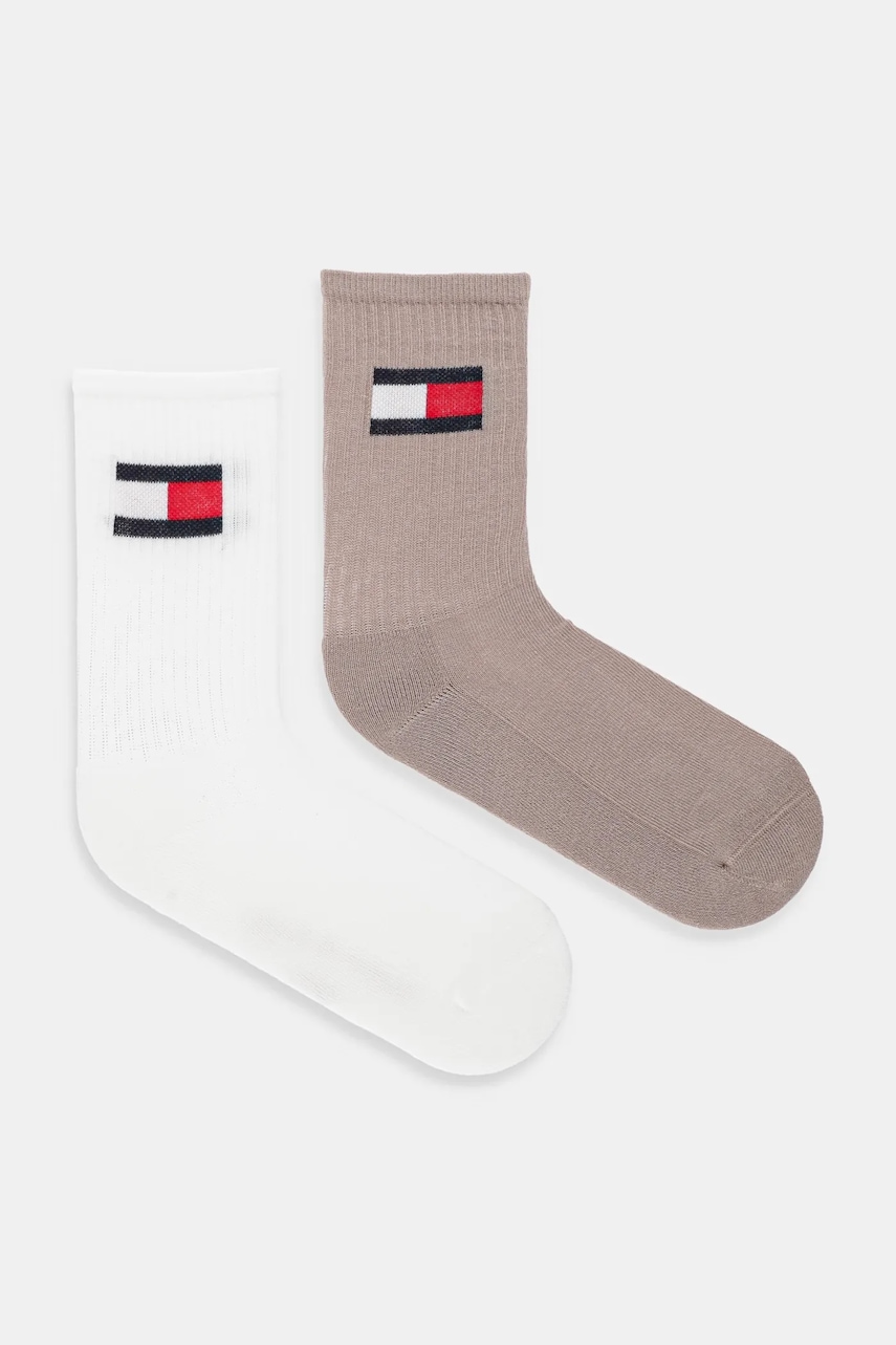 Levně Dětské ponožky Tommy Hilfiger 2-pack béžová barva, 701229940