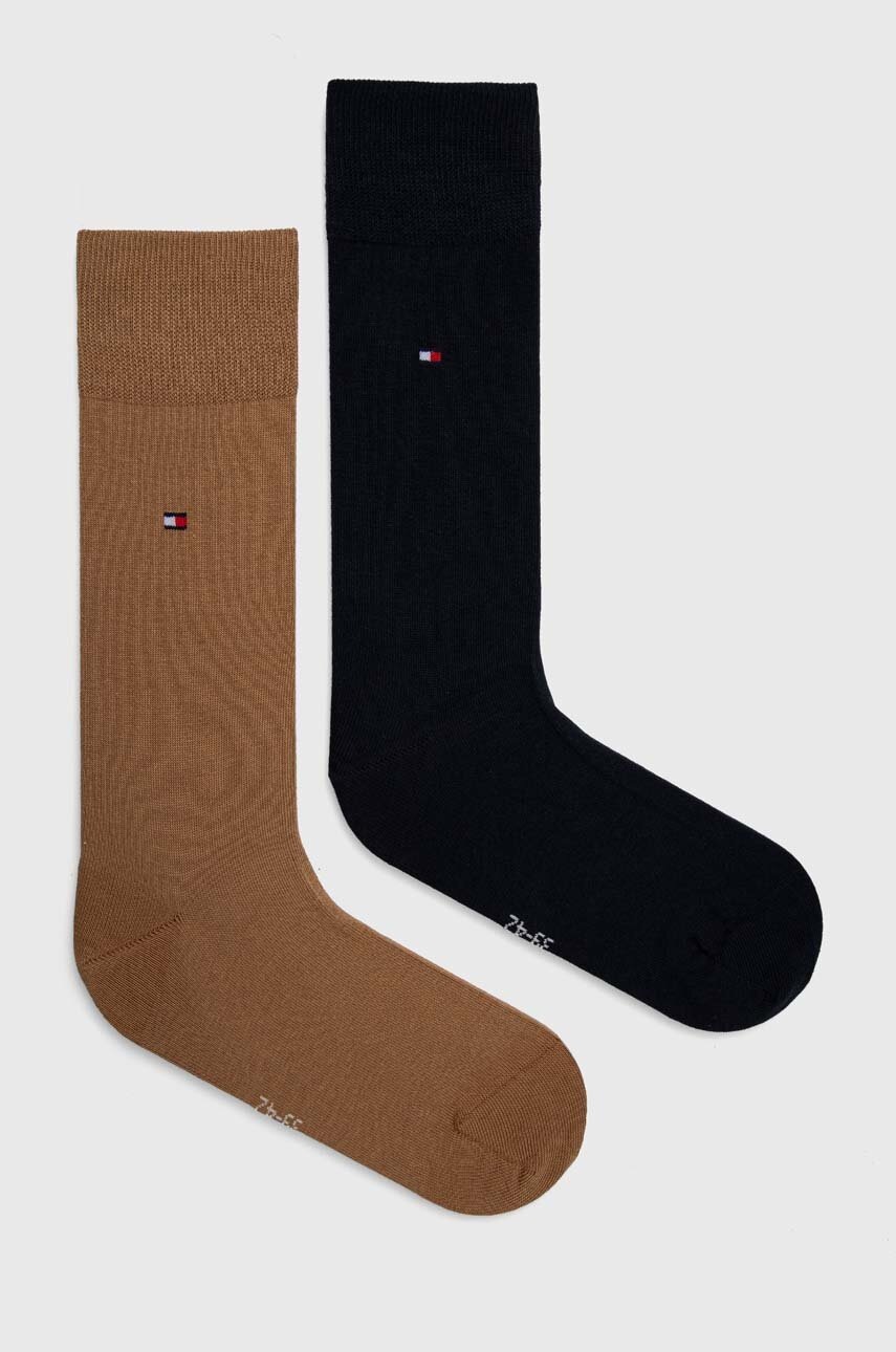 

Шкарпетки Tommy Hilfiger 2-pack чоловічі колір коричневий