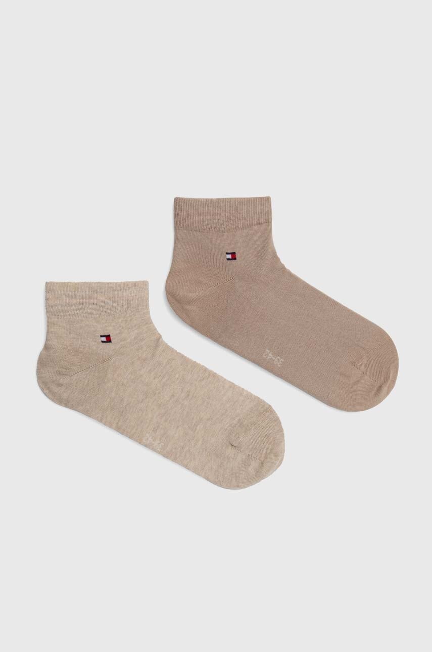 

Чорапи Tommy Hilfiger (2 броя) в бежово 342025001, Бежов