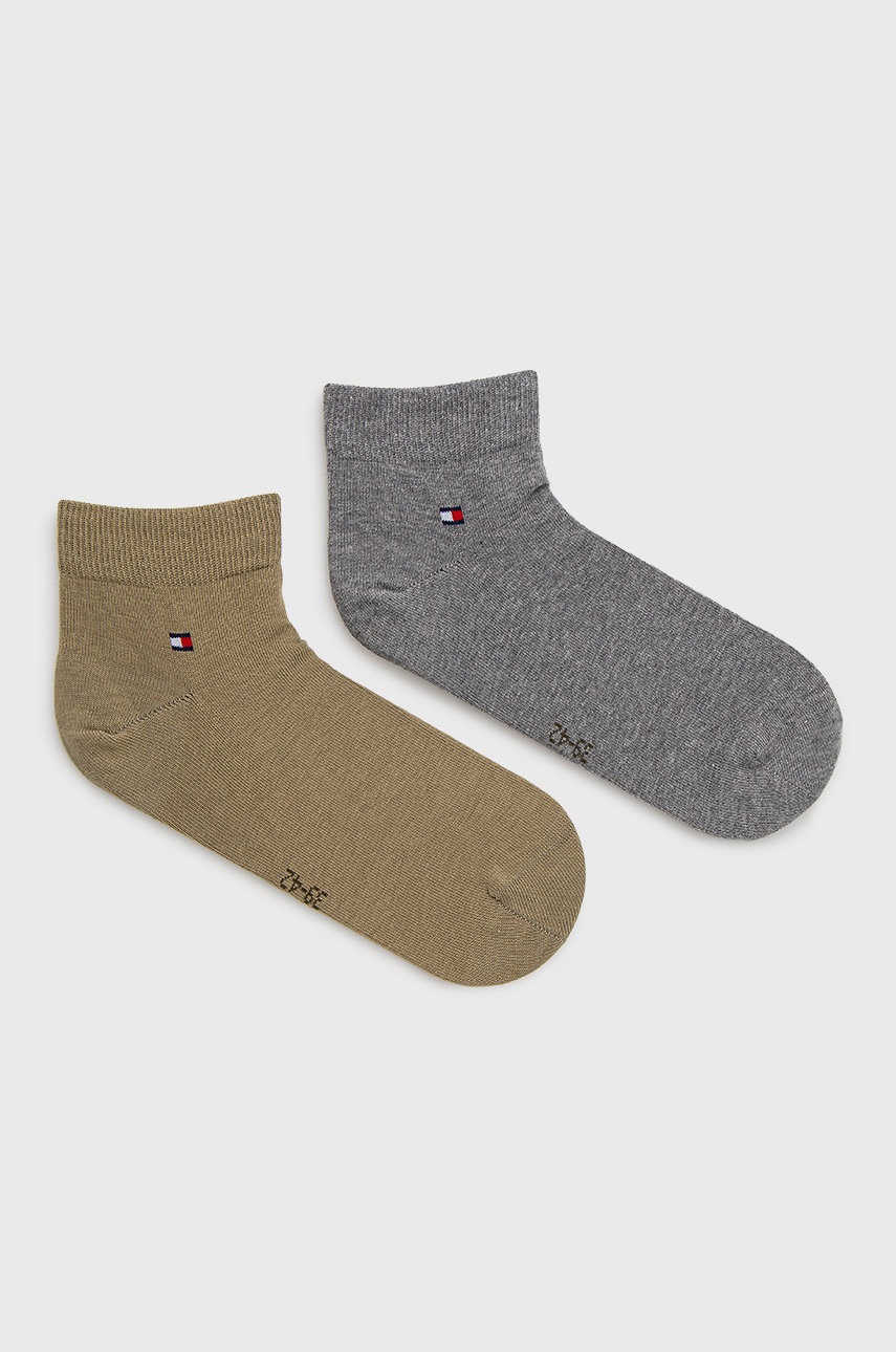 

Чорапи Tommy Hilfiger (2 чифта) мъжки в зелено, Зелен