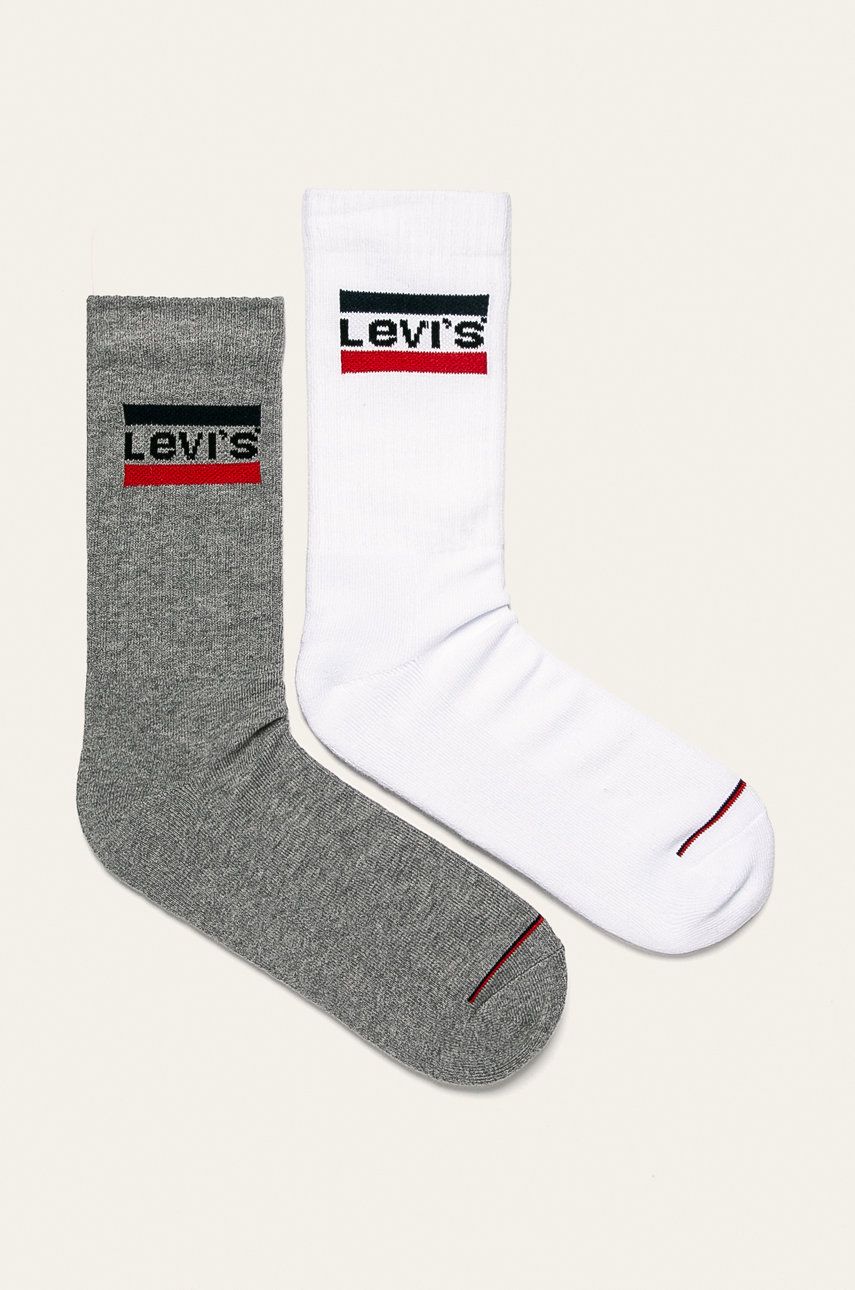 Levi′s - Ponožky (2-pack) - bílá -  75% Bavlna