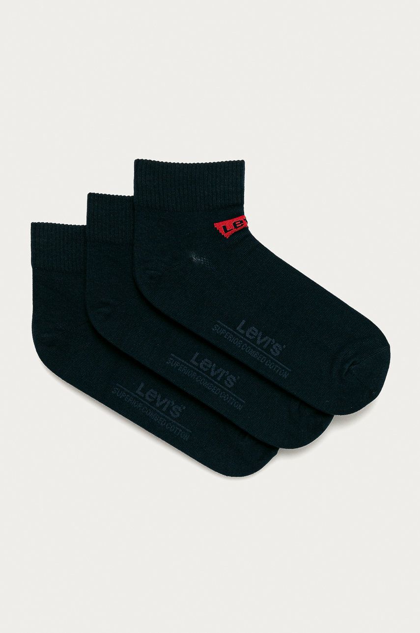 Levi′s - Ponožky (3-pack) - námořnická modř -  73% Bavlna