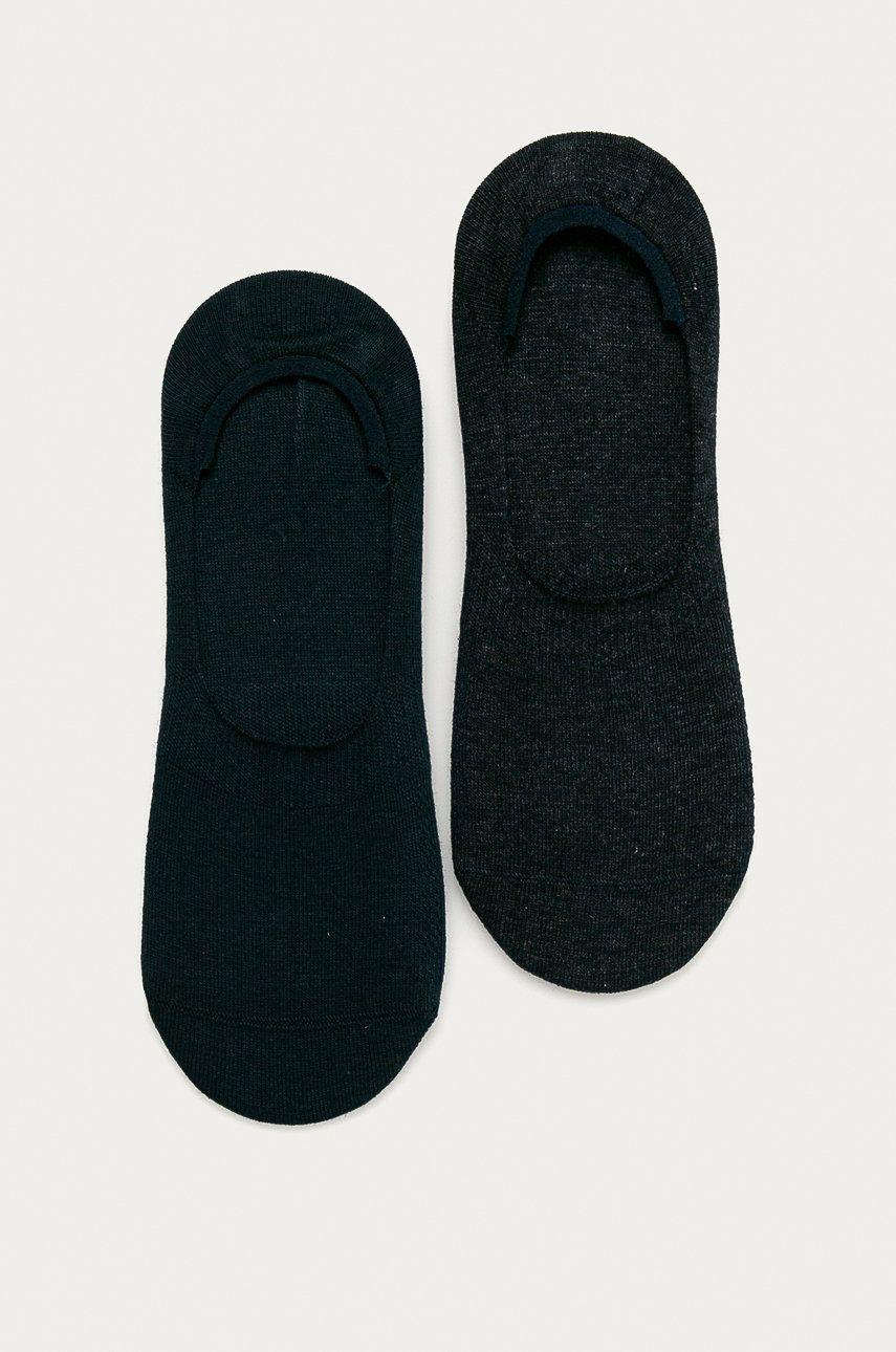 Levi′s - Kotníkové ponožky (2-pack) - námořnická modř -  70% Bavlna