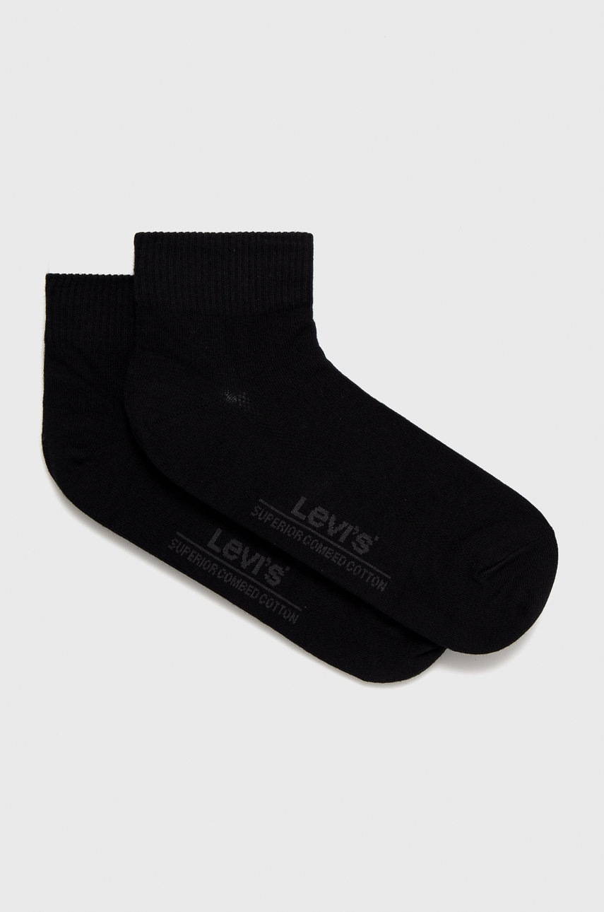 

Чорапи Levi's мъжки в черно, Черен