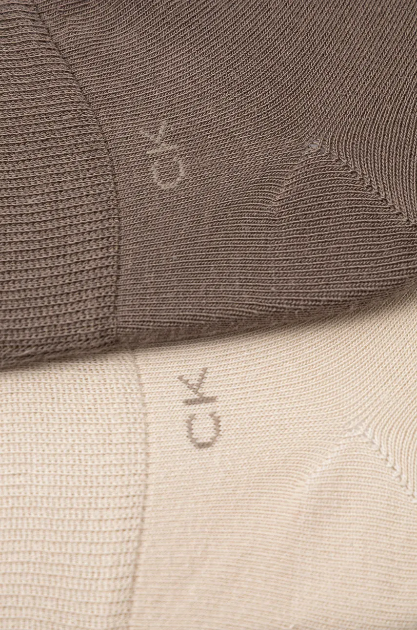 Носки Calvin Klein 2 шт мужские цвет бежевый Носки Calvin Klein 2 шт мужские цвет бежевый