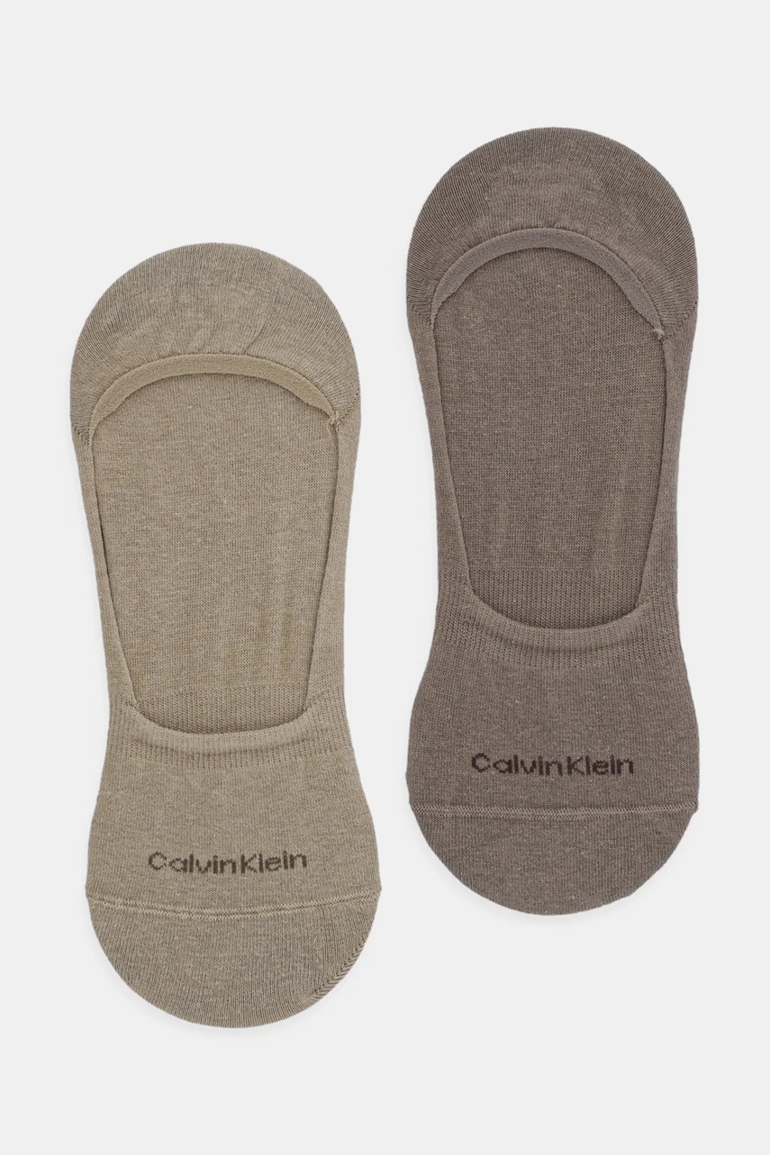 

Чорапи Calvin Klein (2 броя) в кафяво, Кафяв