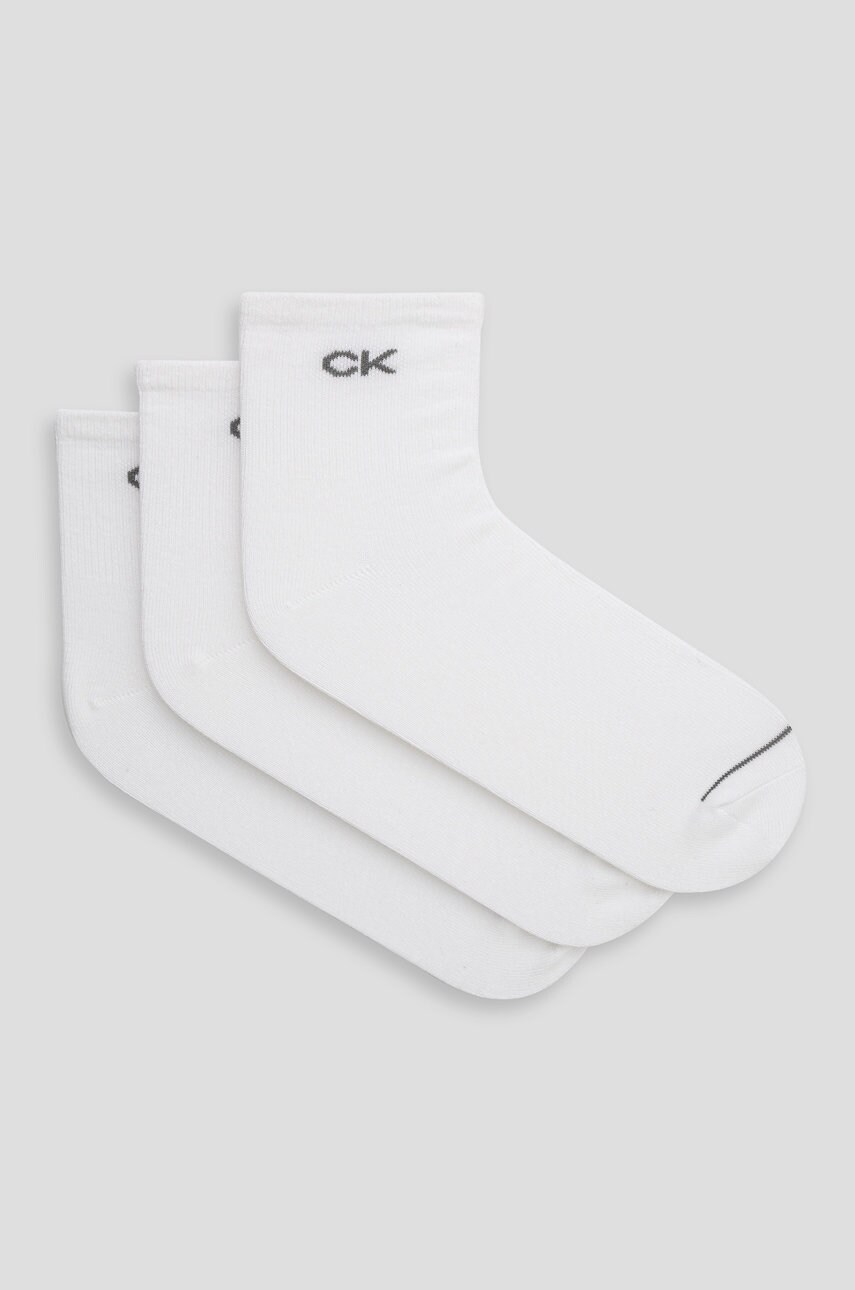 

Чорапи Calvin Klein мъжки в бяло 701218719, Бял