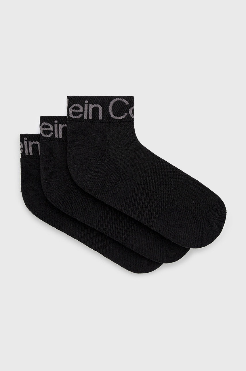 Κάλτσες Calvin Klein ανδρικες, χρώμα: μαύρο 701218722