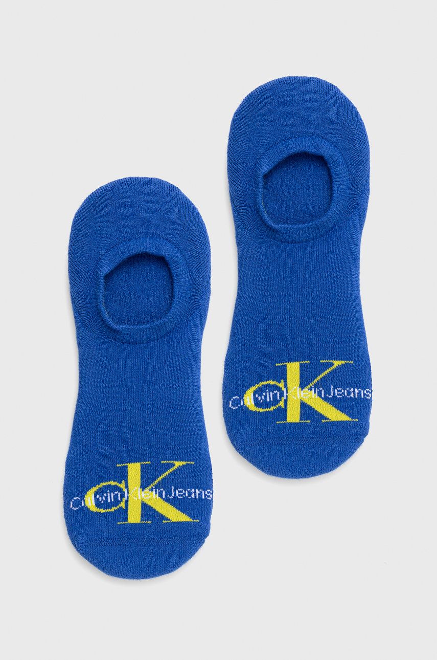 Ponožky Calvin Klein Jeans pánské - modrá -  85% Bavlna