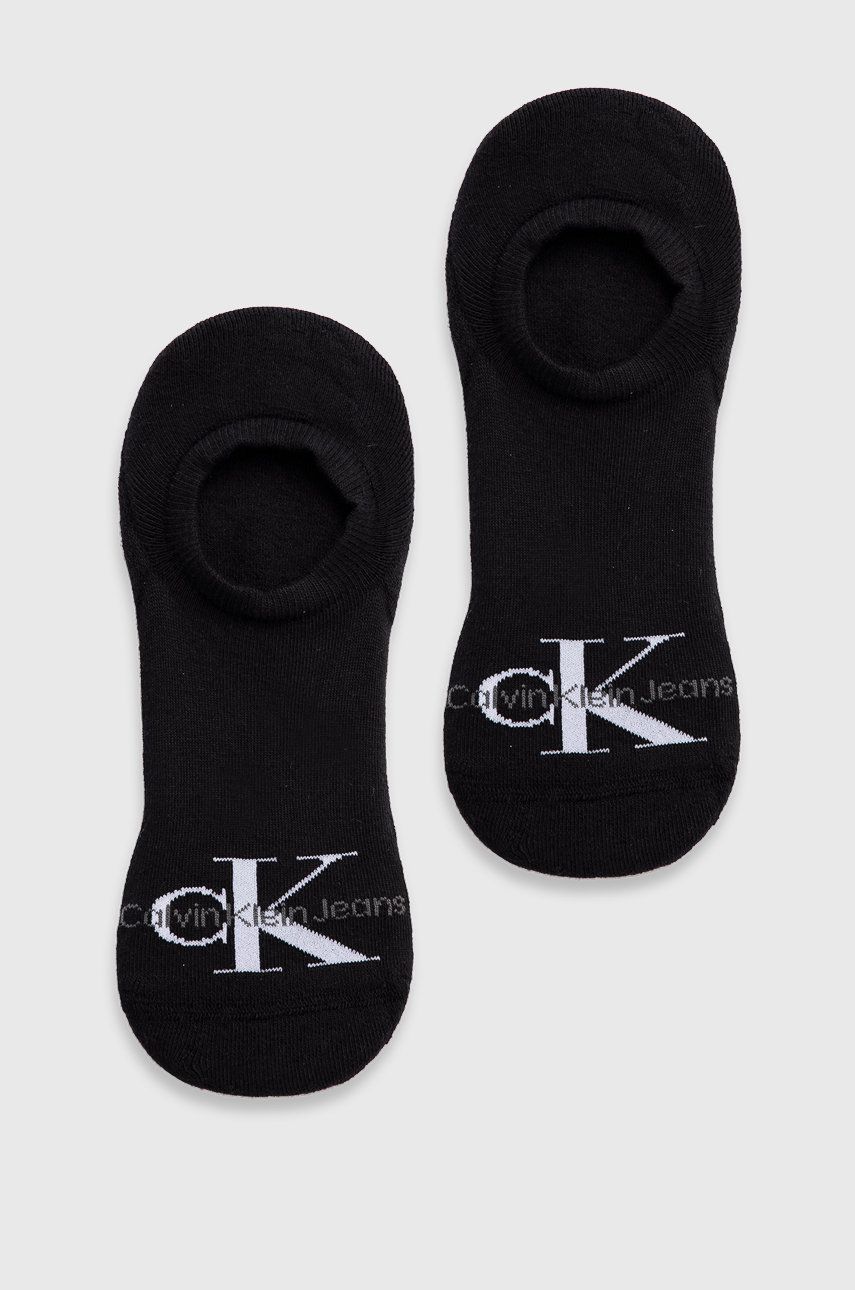 Levně Ponožky Calvin Klein Jeans pánské, černá barva