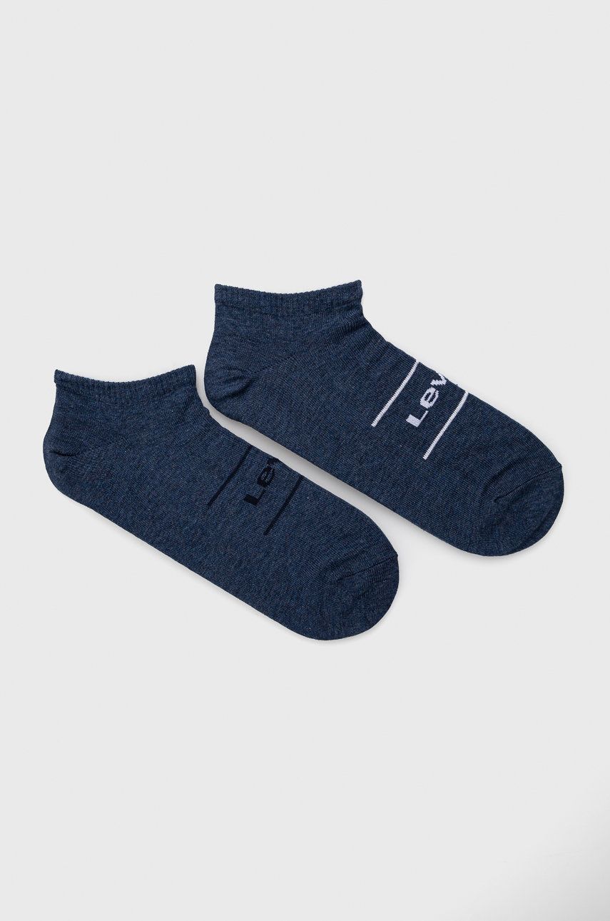 Ponožky Levi′s pánské, tmavomodrá barva - námořnická modř -  2% Elastan