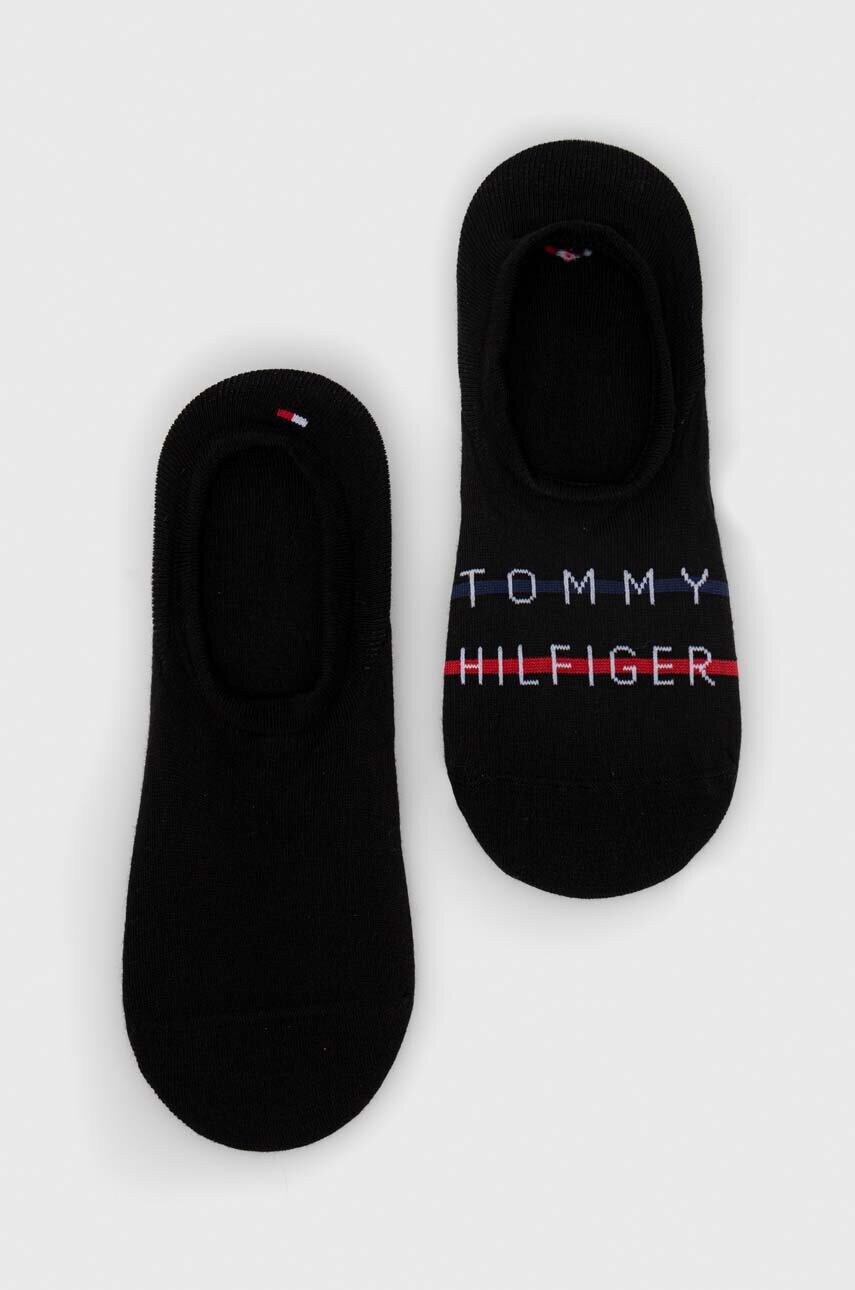 Levně Ponožky Tommy Hilfiger 2-pack pánské, černá barva, 701222189