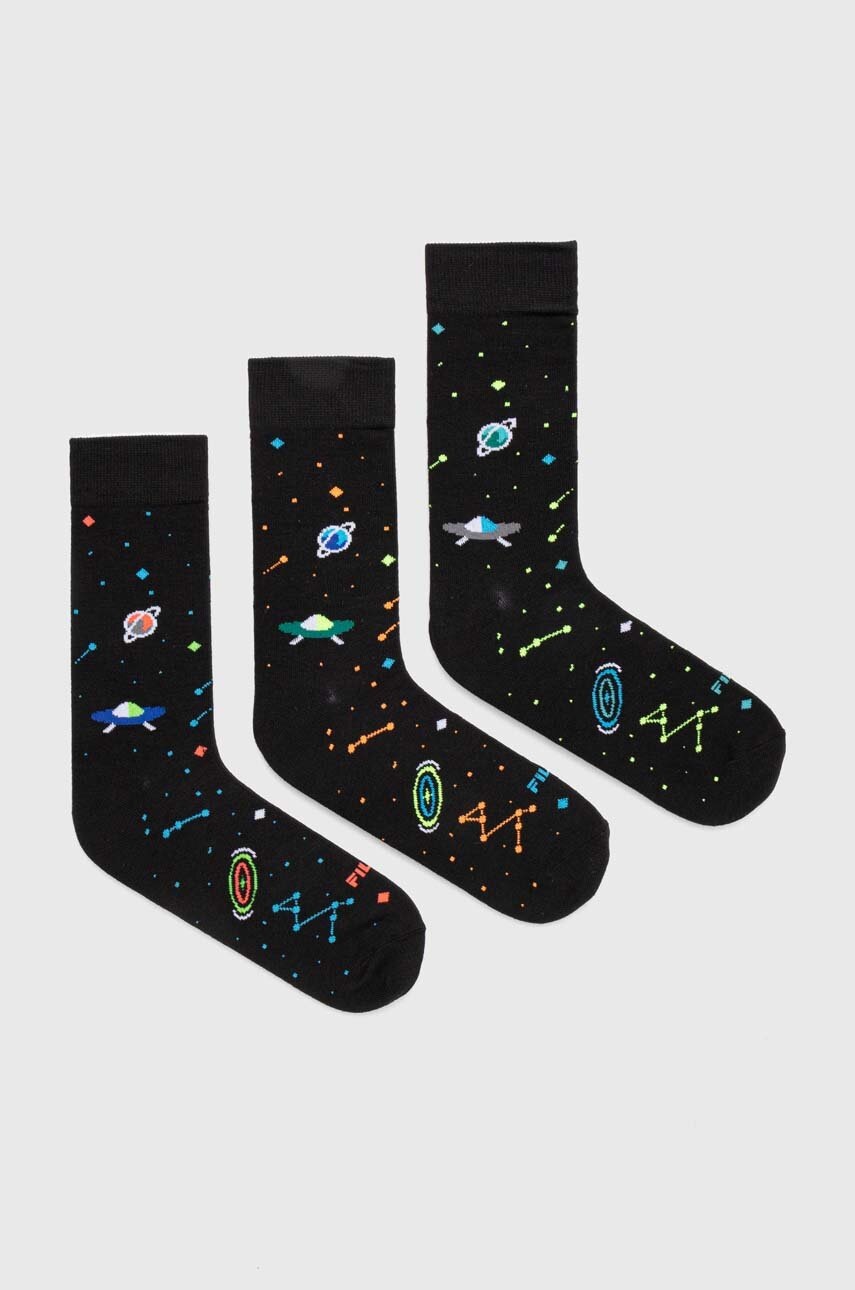 

Шкарпетки Fila 3-pack чоловічі колір чорний