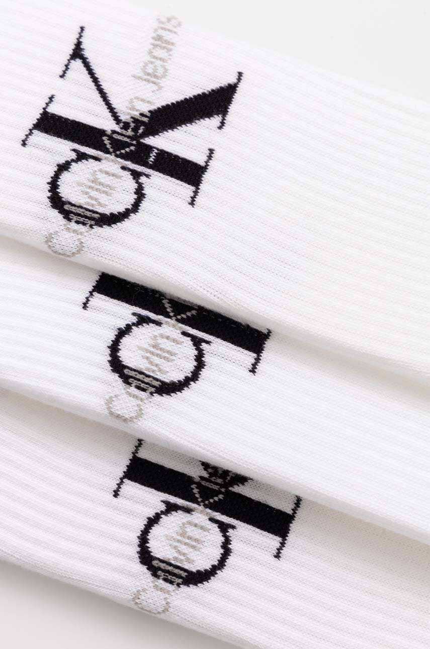 Κάλτσες Calvin Klein Jeans 3-pack χρώμα: άσπρο, 701220514 701220514 φωτογραφία