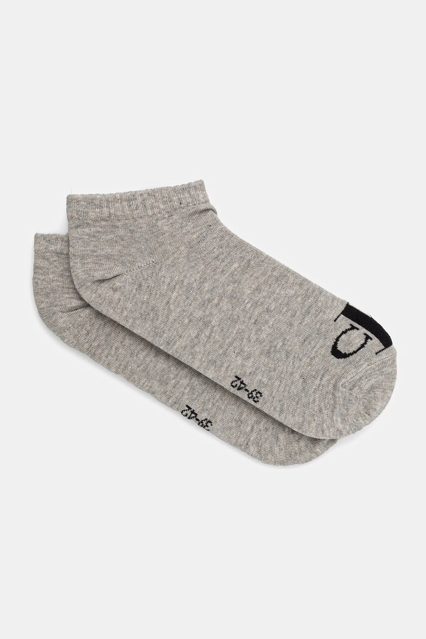 Levně Ponožky Calvin Klein Jeans 2-pack pánské, šedá barva, 701228807