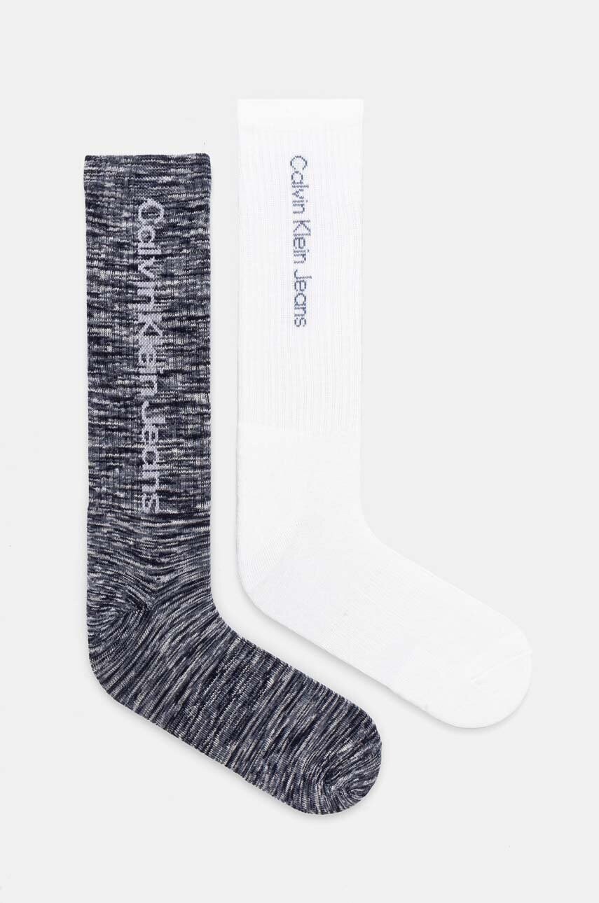 

Чорапи Calvin Klein Jeans (2 чифта) в бяло 701230602, Бял