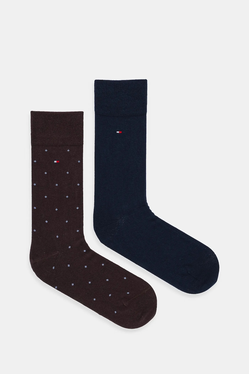 Levně Ponožky Tommy Hilfiger 2-pack hnědá barva, 701230780