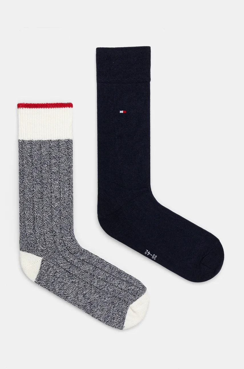 

Чорапи Tommy Hilfiger (2 чифта) в тъмносиньо 701229842, Тъмносин