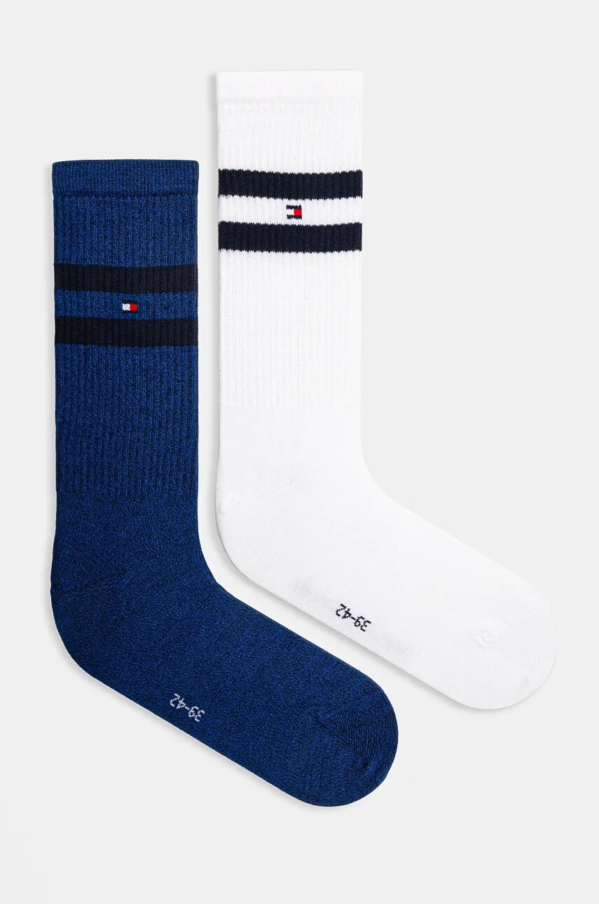 Levně Ponožky Tommy Hilfiger 2-pack pánské, tmavomodrá barva, 701229841
