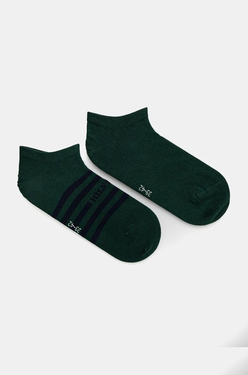 Levně Ponožky Tommy Hilfiger 2-pack pánské, zelená barva, 701229852