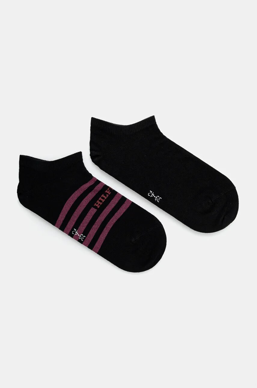 Levně Ponožky Tommy Hilfiger 2-pack pánské, černá barva, 701229852
