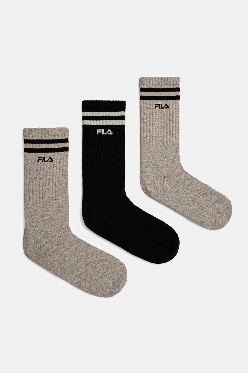 Fila sosete 3-pack barbati, culoarea negru, F5603
