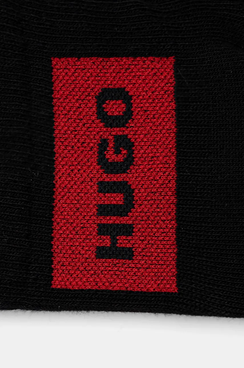 Ponožky HUGO 3P SH RIB LABEL CC 3-pack