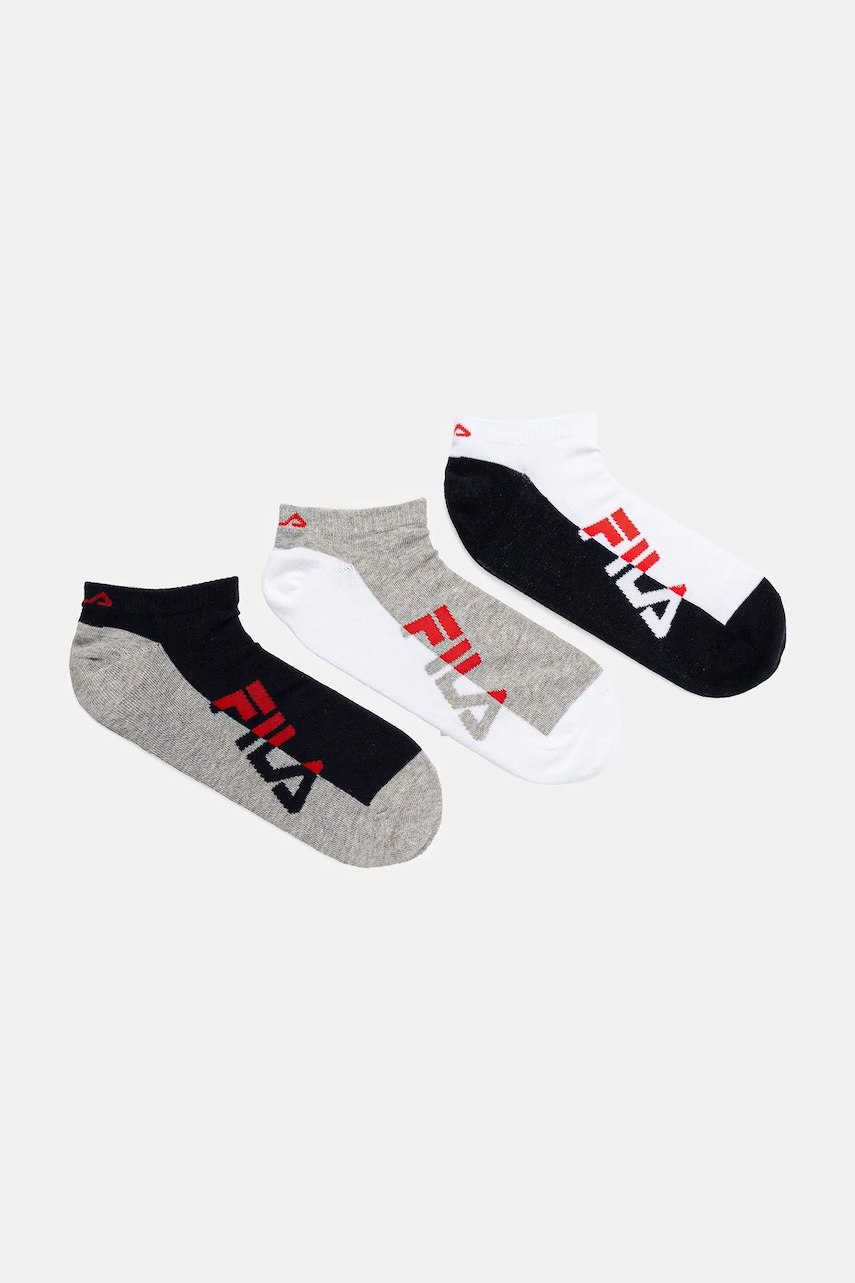 Ponožky Fila 3-pack pánské, bílá barva, F2532