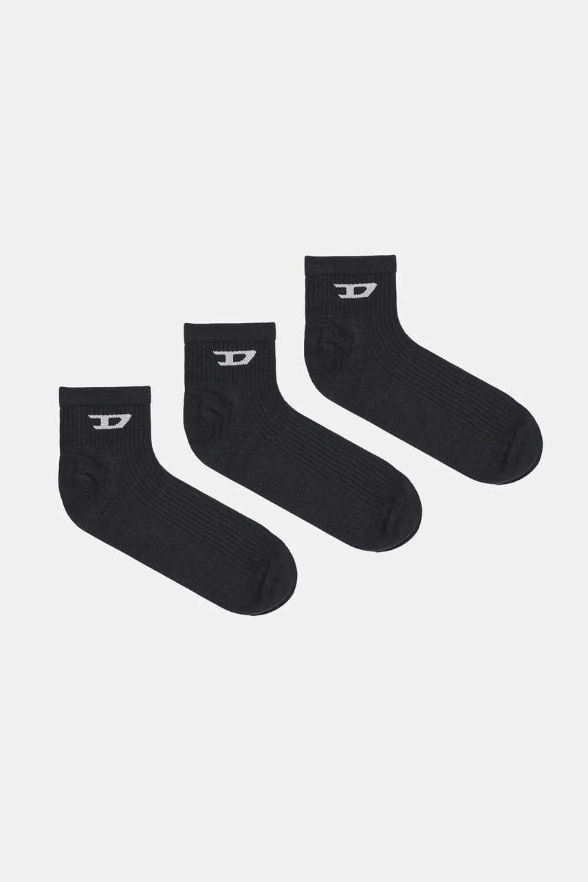 Diesel șosete SKM-D-ANKLE 3-pack culoarea negru, A17881.0LKBI
