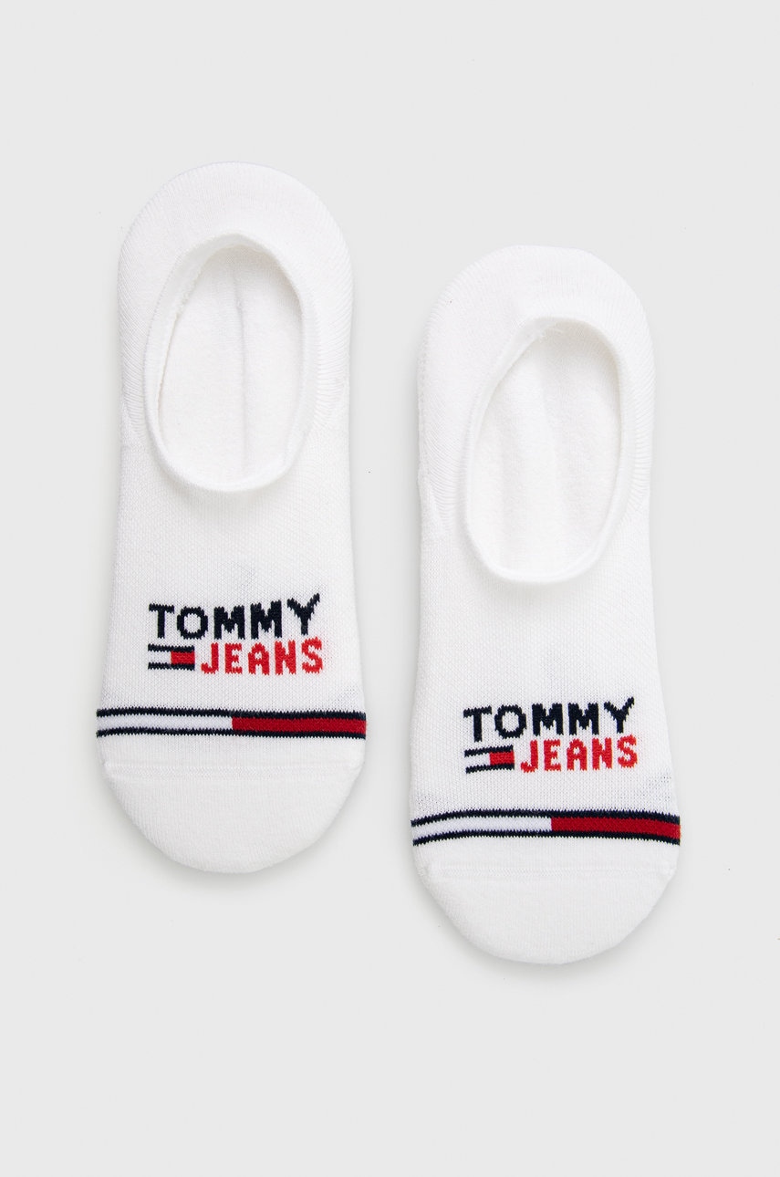 Levně Ponožky Tommy Jeans bílá barva